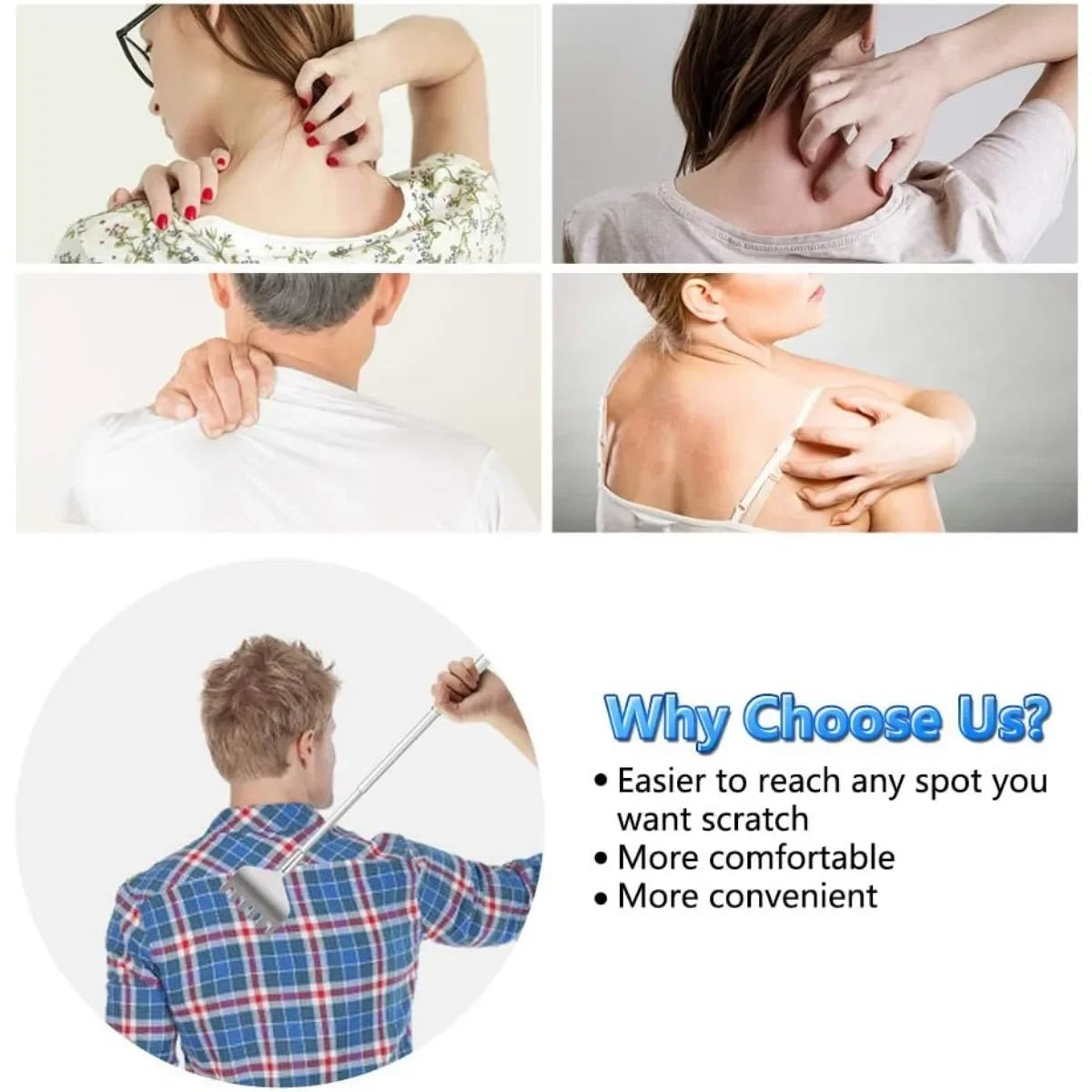 ZenScratch Extendable Back Scratcher Set (2-Pack)